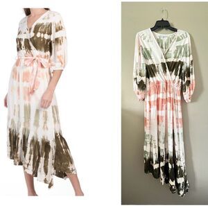Young Fabulous & Broke Tie Dye Wrap Dress